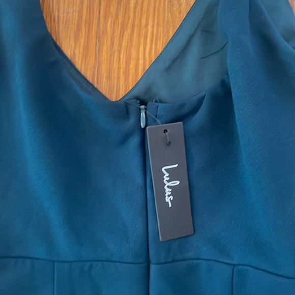 NWT Lulus Infinite Glory Forest Green Maxi Dress, Medium - Picture 6 of 11